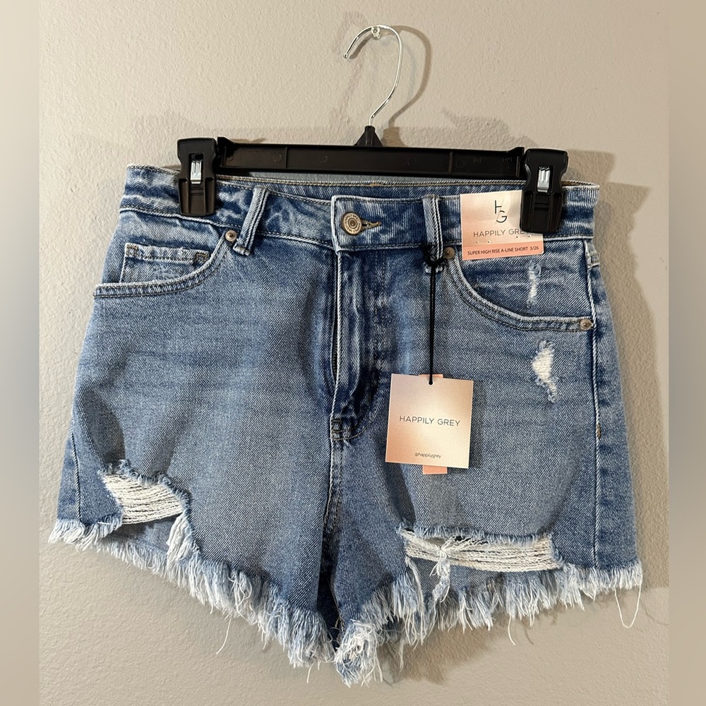 Happily Grey Women's Blue Jean Shorts